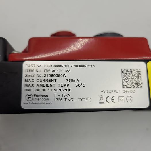 Used FORTRESS NETWORK INTERLOCK - ITM-00479423 / pt # H5610000NNHP7P6EI00NPF10