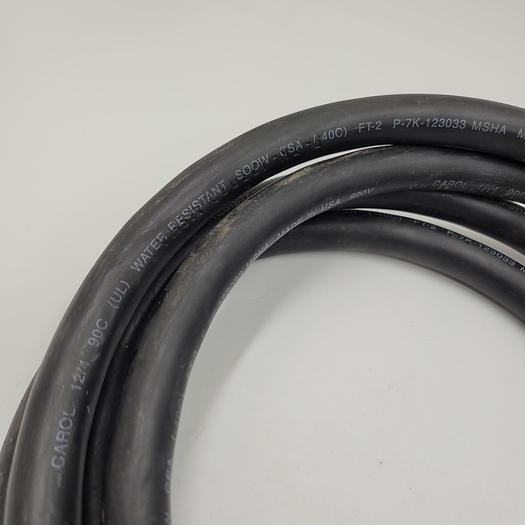 Used Meltric 33-68043 DS60 INLET POLY BLUE SIZE 4 / 60A 480 VAC 60 Hz & 9' of 12/4 SOOW 600V cable w/ end fitting