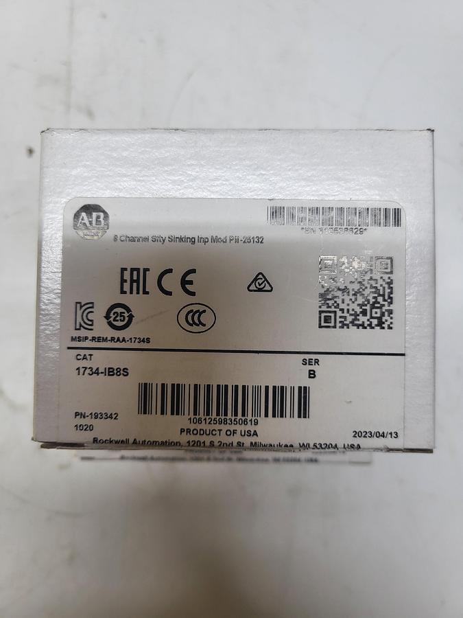 Allen-Bradley 1734-IB8S Ser.B 8 Channel Sfty Sinking trip Mod