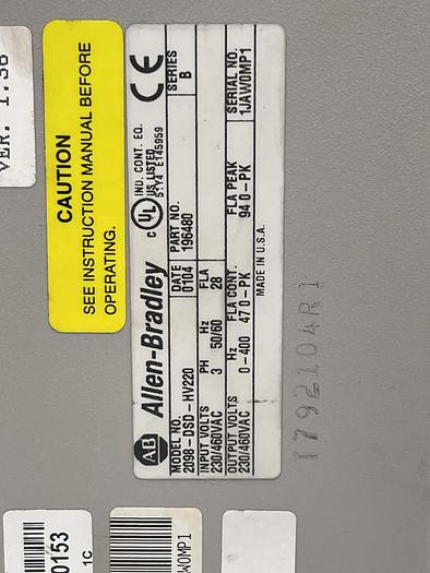Used Allen-Bradley 2098-DSD-HV220 (Parts)