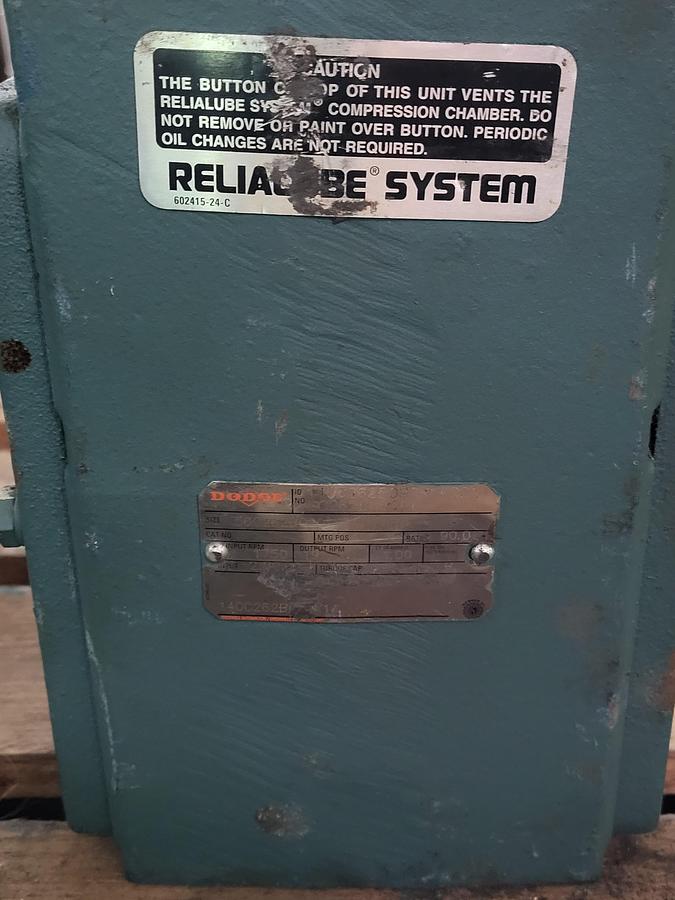 Used Dodge gear box 56c262b090 ID: 140c262b090k1add NO: SC262B090NK1 ratio 90:1 / 1750 RPM