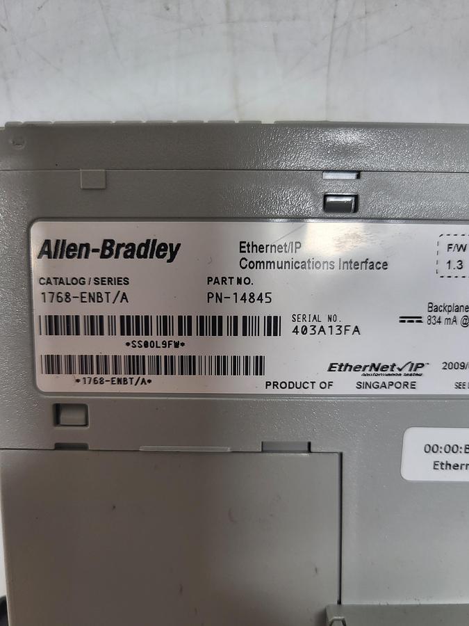 Used Allen-Bradley 1768-ENBT Ser.A