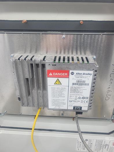 Used Allen-Bradley Panel View Plus 7 2711P-T12W22D9P Ser.A Hoffman HJ1412HWPL2LG Enclosed Power Supply