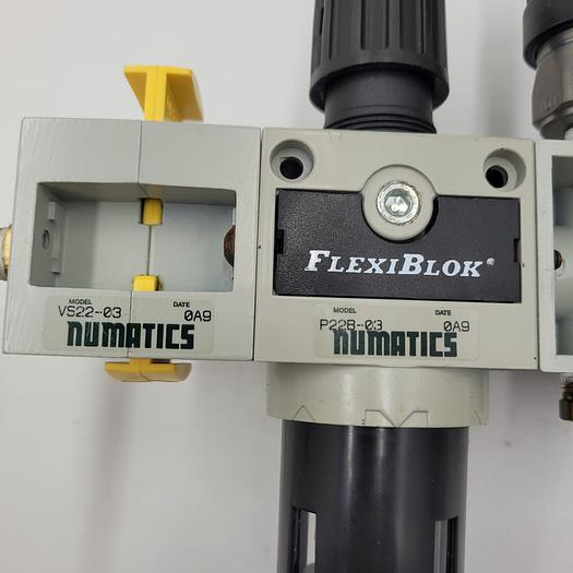 Used NUMATICS regulator P22B-03 FlexiBlok VS22-03 / PS180CAN02 / valve I.22ba452b014a61 / solenoid 226-749b