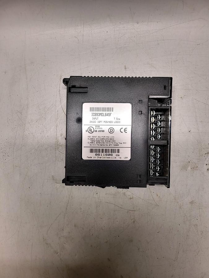 GE Fanuc IC693MDL645F nameplate