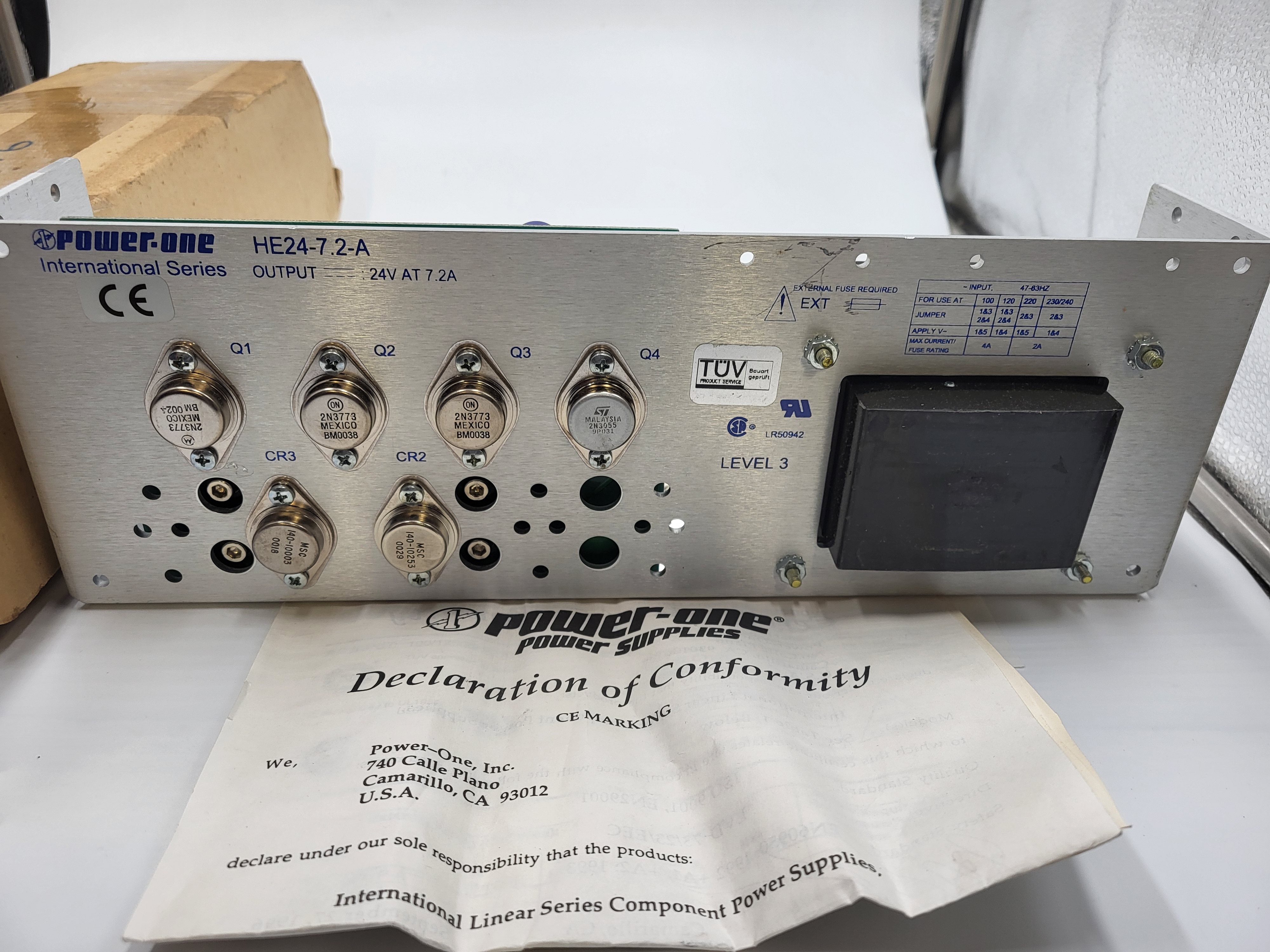 Power One power supply HE24-7.2-A *new in box*