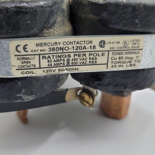Used MDI 360NO-120A-18 MERCURY RELAY