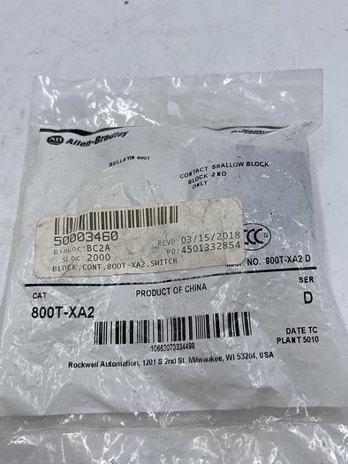Allen-Bradley 800T-XA2 Ser D