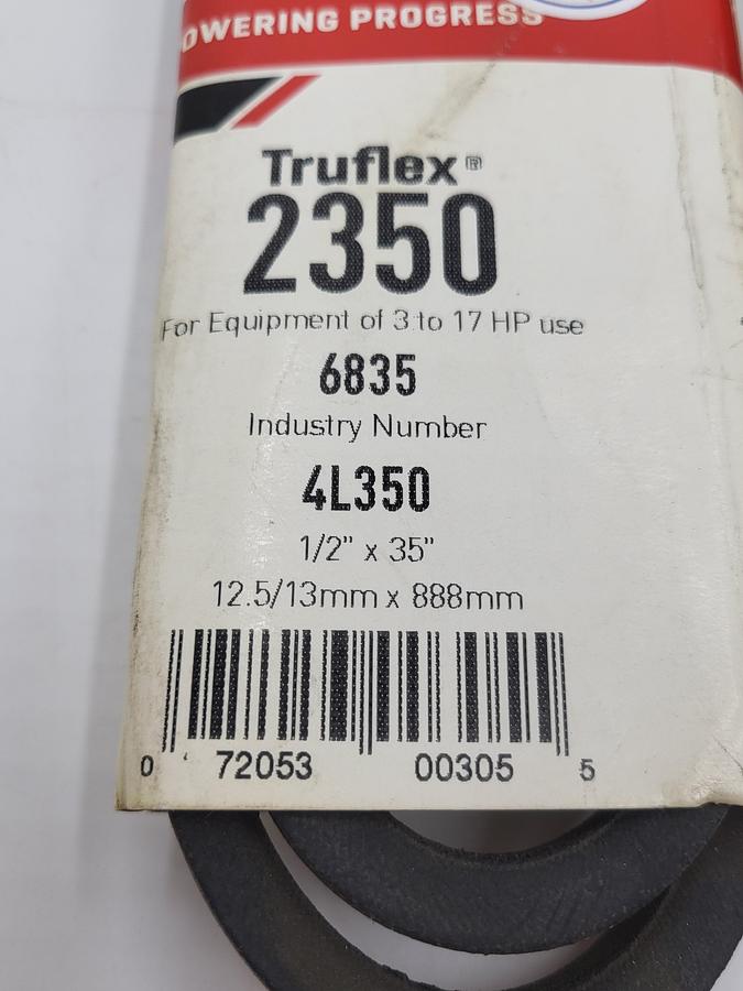 GATES Truflex 2350 / 6835 / 4L350 1/2"X35"