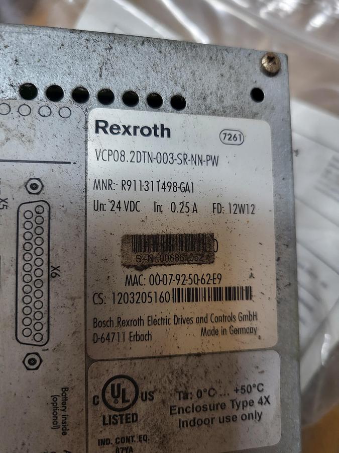 Used Rexroth VCP08.2DTN-003-SR-NN-PW