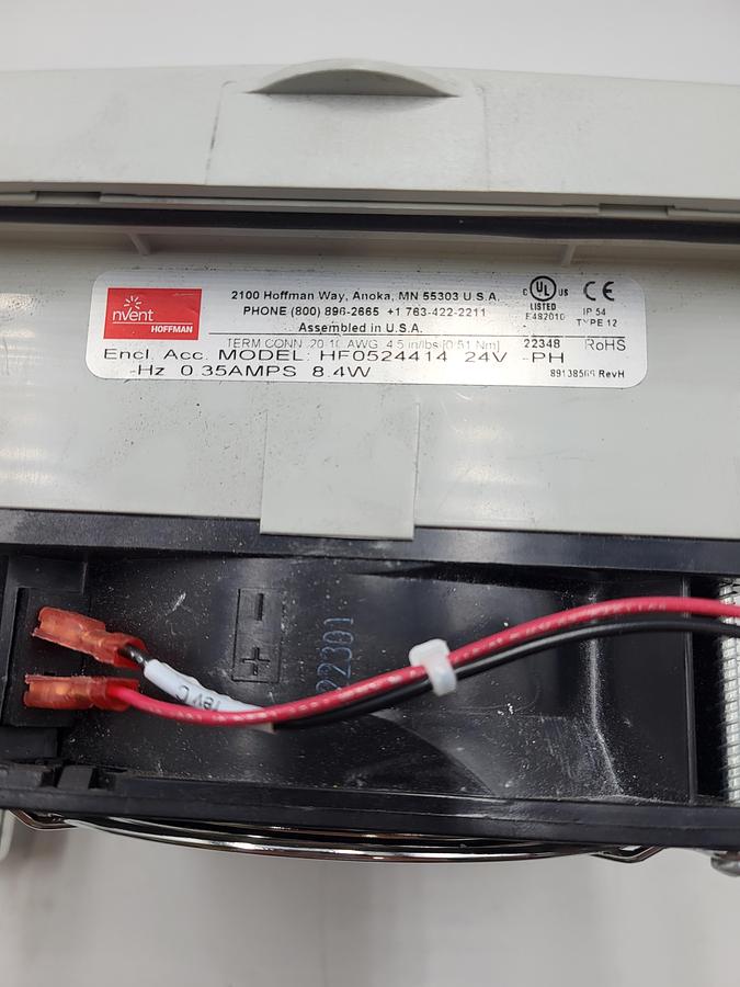 Used Nven HF0524414 -V -H / 89138566 REV H vent cap & FAN: NMB 4715K-05T-B40