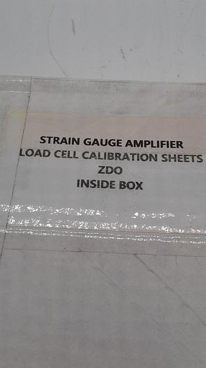 Pressotechnik Strain Gauge Amplifier Load Cell Calibration Sheets ZDO