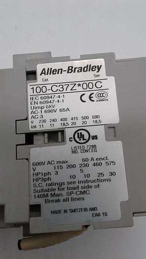 Used Allen-Bradley 100-C37Z*00