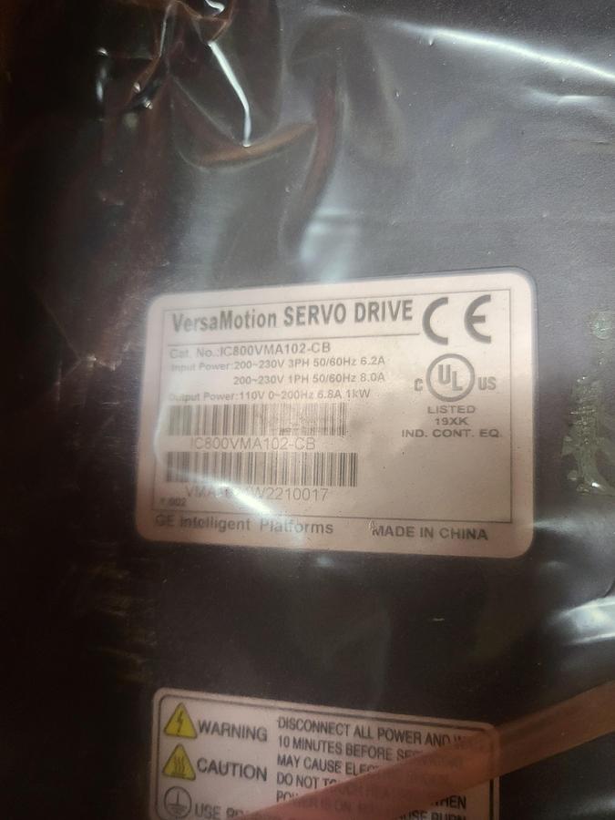 GE Fanuc VersaMotion Servo Drive IC00VMA102-CB New in Box!