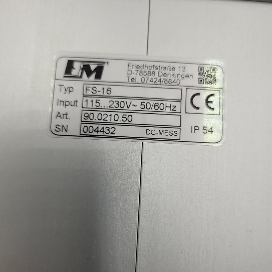 Used FIMOTEC-FISCHER FS-16 frequency control device