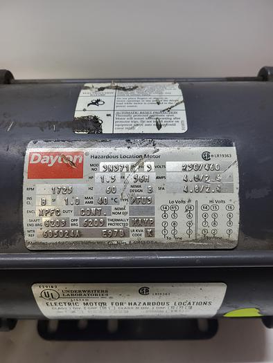 Used Dayton 3N371A Hazardous Location Motor