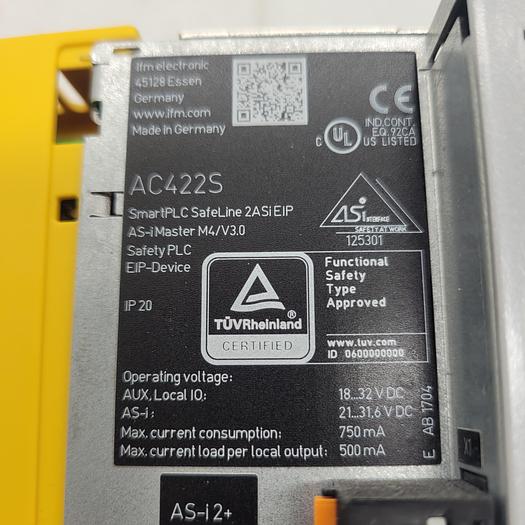 IFM Smart PLC Safeline AC422S