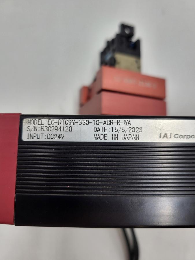 Used IAI Corporation EC-RTC9M-330-10-ACR-B-WA Electric rotary type cylinder & attachment holder mounting