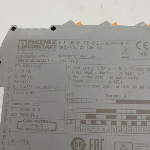 Phoenix Contact Hybrid Motor Starter 60947-4-2