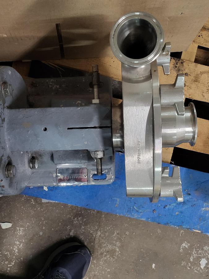 Used Baldor 7.5 HP motor 213TC frame Model CWDM371OT RPM 1770 & Sanitary Pump FP732007973