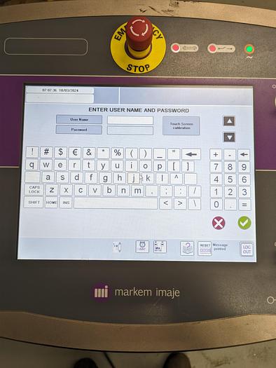 Used Markem 7031 laser printer controller