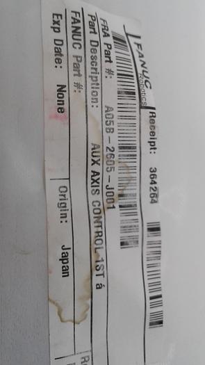 Used Fanuc Robotics Aux Axis Control 1st A05B-2605-J001