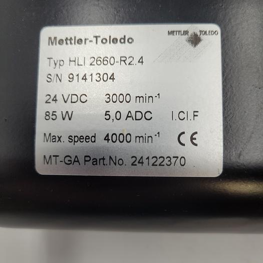 Used METTLER TOLEDO HLI 2660-R2.4 SERVO MOTOR