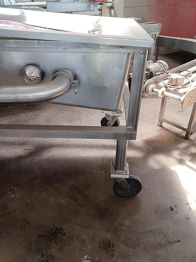 Used Stainless Steel cooling conveyor , wire belting  11 ' long 36" wide 