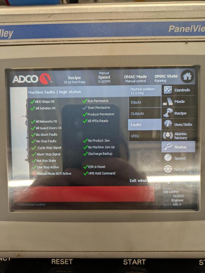 Used ADCO trisealer model 16B-L80PW