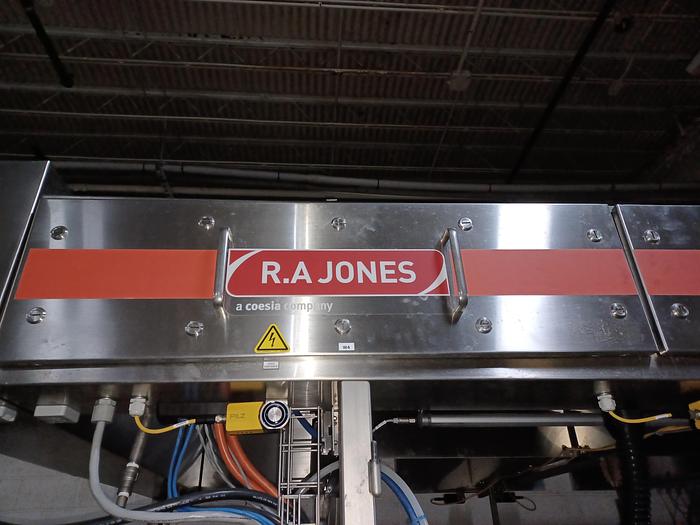 Used RA JONES Autoprod CF-840 Inline indexing filler, sealer and/or overcapper