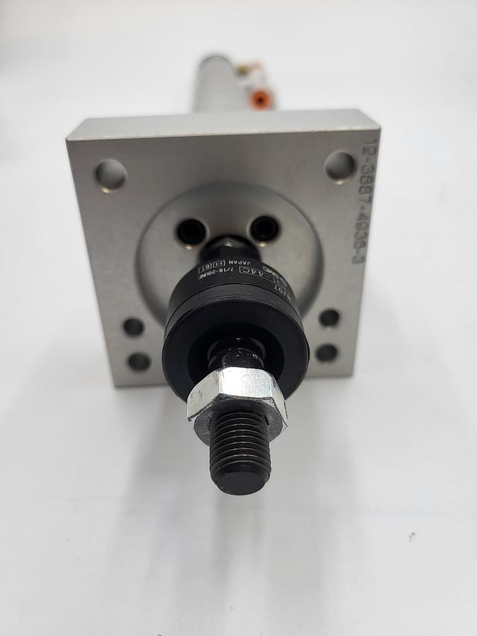 Used SMC CYLINDERS NCDGBA32-1300 Cylinder, 1.25 in. Bore, 3 in. Stroke, Double Acting & 3G1-44C floating joint & mounting plate