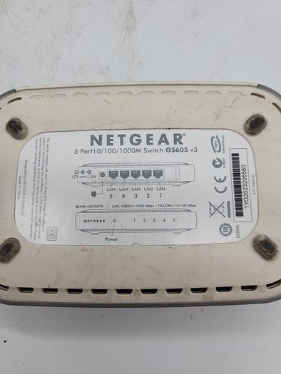 Used Netgear 5 port10/100/1000M Switch GS605 v3