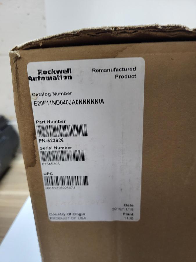 Refurbished Allen-Bradley E20F11ND040JA0NNNN  Ser.A