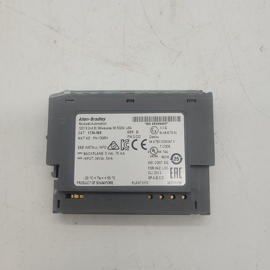 Used Allen-Bradley Sink Input 24VDC 1734-1B8