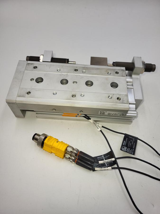 Used SMC MXS20-75 slide table, auto-sw, MXS/MXJ GUIDED CYLINDER