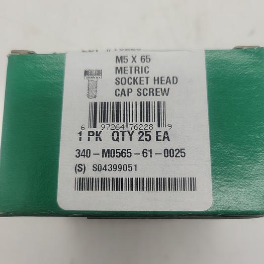 M5 X 65 Metric Socket Head Cap Screw 340-M0565-61-0025