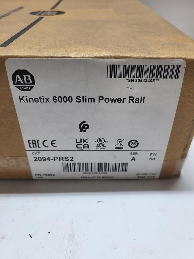Allen-Bradley Kinetix 6000 Slim Power Rail 2094-PRS2 Ser.A