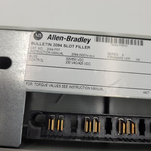 Used Allen Bradley Kinetix 6000 Power Rail Slot Filler 2094-PRF