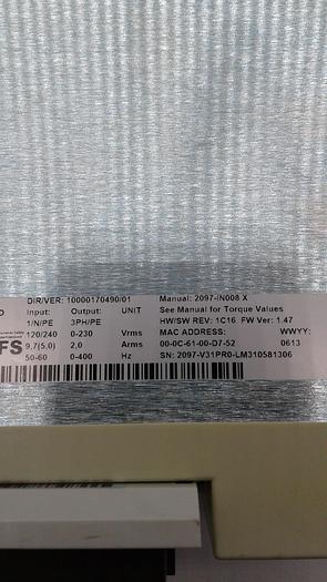 Used Allen-Bradley Kinetix 350 2097-V31PR0-LM 