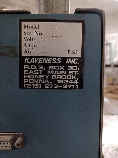 Used  KAYENESS MODEL D7059 MELT FLOW INDEXER 120V 5 AMPS