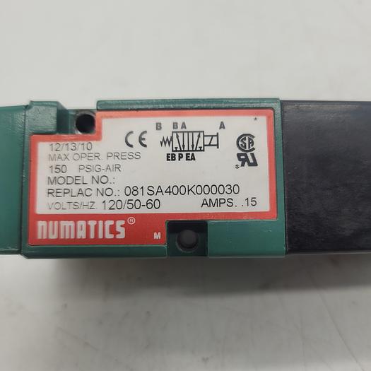 Numatics 081SA400K000030 PSIG-AIR
