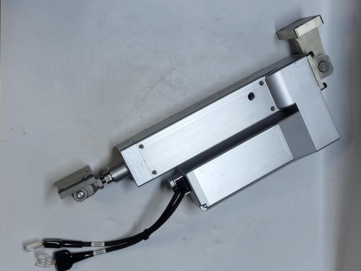 Used IAI RCS4-RRA7R-WA-200-8-120-T4-R10-B-CJT-ML electric radial cylinder with mounting plates