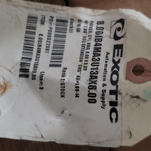 Used PARKER 4MA series pneumatic cylinder 8JB4MA3U13A 6.00