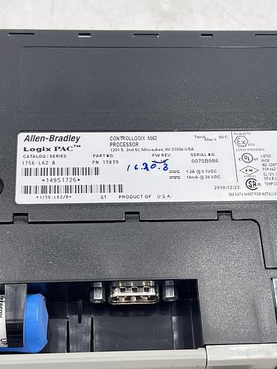 Used Allen-Bradley 1756-L62 Ser B