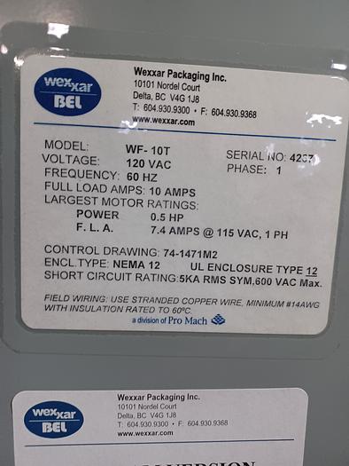 Used Wexxar WF10 #4367
