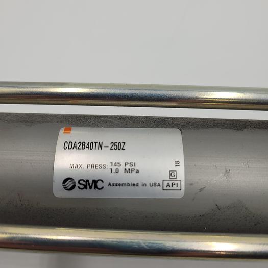 Used SMC CDA2B40TN-250Z CA2-Z TIE ROD CYLINDER with 40 mm Bore Diameter