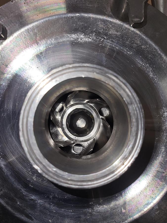 Used Baldor 7.5 HP motor 213TC frame Model CWDM371OT RPM 1770 & Sanitary Pump FP732007973