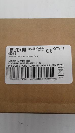 Used Eaton Bussmann 16370-2 Power Distribution Block