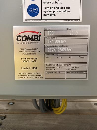 Used Combi Alphapack Case Packer and sealer (Never used) New 2019