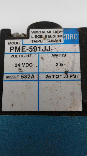 Used MAC 825C-PM-591JJ-552 & PME-591JJ